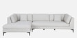 Belita Fabric RHS Sectional Sofa (3 + Lounger) in Greige Colour