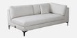 Belita Fabric RHS Sectional Sofa (3 + Lounger) in Greige Colour