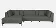 Belita Fabric RHS Sectional Sofa (3 + Lounger) In Pebble Grey Colour