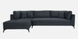 Belita Fabric RHS Sectional Sofa (3 + Lounger) In Pebble Grey Colour Belita Fabric RHS Sectional Sofa (3 + Lounger) In Pebble Grey Colour