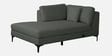 Belita Fabric RHS Sectional Sofa (3 + Lounger) In Pebble Grey Colour