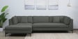 Belita Fabric RHS Sectional Sofa (3 + Lounger) In Pebble Grey Colour