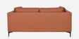 Belita Leatherette 2 Seater Sofa In Tan Colour