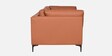 Belita Leatherette 2 Seater Sofa In Tan Colour