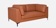 Belita Leatherette 2 Seater Sofa In Tan Colour
