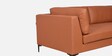 Belita Leatherette 2 Seater Sofa In Tan Colour