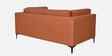 Belita Leatherette 2 Seater Sofa In Tan Colour