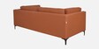 Belita Leatherette 3 Seater Sofa In Tan Colour