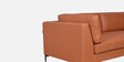 Belita Leatherette 3 Seater Sofa In Tan Colour