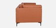 Belita Leatherette 3 Seater Sofa In Tan Colour