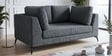 Belita Velvet 2 Seater Sofa In Pebble Grey Colour