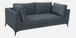 Belita Velvet 3 Seater Sofa In Pebble Grey Colour