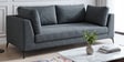 Belita Velvet 3 Seater Sofa In Pebble Grey Colour