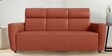 Belize Leatherette 3 Seater Sofa In Tan Colour