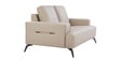 Bellagio Half Leather 2 Seater Sofa in Exotica Oyster Beige colour
