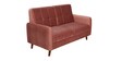 Benicio Velvet 2 Seater Sofa In Blush Pink Colour