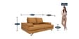 Benjamin Leatherette 2 Seater Sofas in Brown Colour