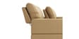 Benjamin Leatherette 2 Seater Sofa in Mushroom Beige Colour
