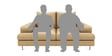 Benjamin Leatherette 2 Seater Sofa in Mushroom Beige Colour