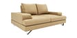 Benjamin Leatherette 2 Seater Sofa in Mushroom Beige Colour