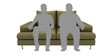 Benjamin Leatherette 2 Seater Sofas in Olive Green Colour