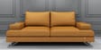 Benjamin Leatherette 3 Seater Sofas in Brown Colour