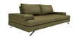 Benjamin Leatherette 3 Seater Sofas in Olive Green Colour