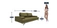 Benjamin Leatherette 3 Seater Sofas in Olive Green Colour
