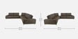 Benjamin 7 Seater Grey Colour Sofa Set In Matte Finish Benjamin 7 Seater Grey Colour Sofa Set In Matte Finish