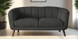 Benjamin Fabric 2 Seater Sofa in Charcoal Grey Colour