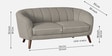 Benjamin Fabric 2 Seater Sofa in Lit Grey Colour