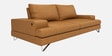 Benjamin Leatherette 3 Seater Sofas in Brown Colour