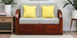 Bergen Sheesham Wood 2 Seater Sofa In Honey Oak Finish