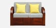 Bergen Sheesham Wood 2 Seater Sofa In Honey Oak Finish