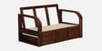 Bergen Sheesham Wood 2 Seater Sofa In Provincial Teak Finish
