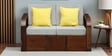 Bergen Sheesham Wood 2 Seater Sofa In Provincial Teak Finish