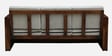 Bergen Sheesham Wood 3 Seater Sofa In Provincial Teak Finish