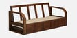 Bergen Sheesham Wood 3 Seater Sofa In Provincial Teak Finish