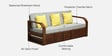 Bergen Sheesham Wood 3 Seater Sofa In Provincial Teak Finish
