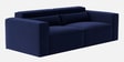 Bergen Velvet 3 Seater Sofa In Navy Blue Colour