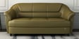 Berry compact Leatherette 3 Seater Sofas in Olive Green Colour