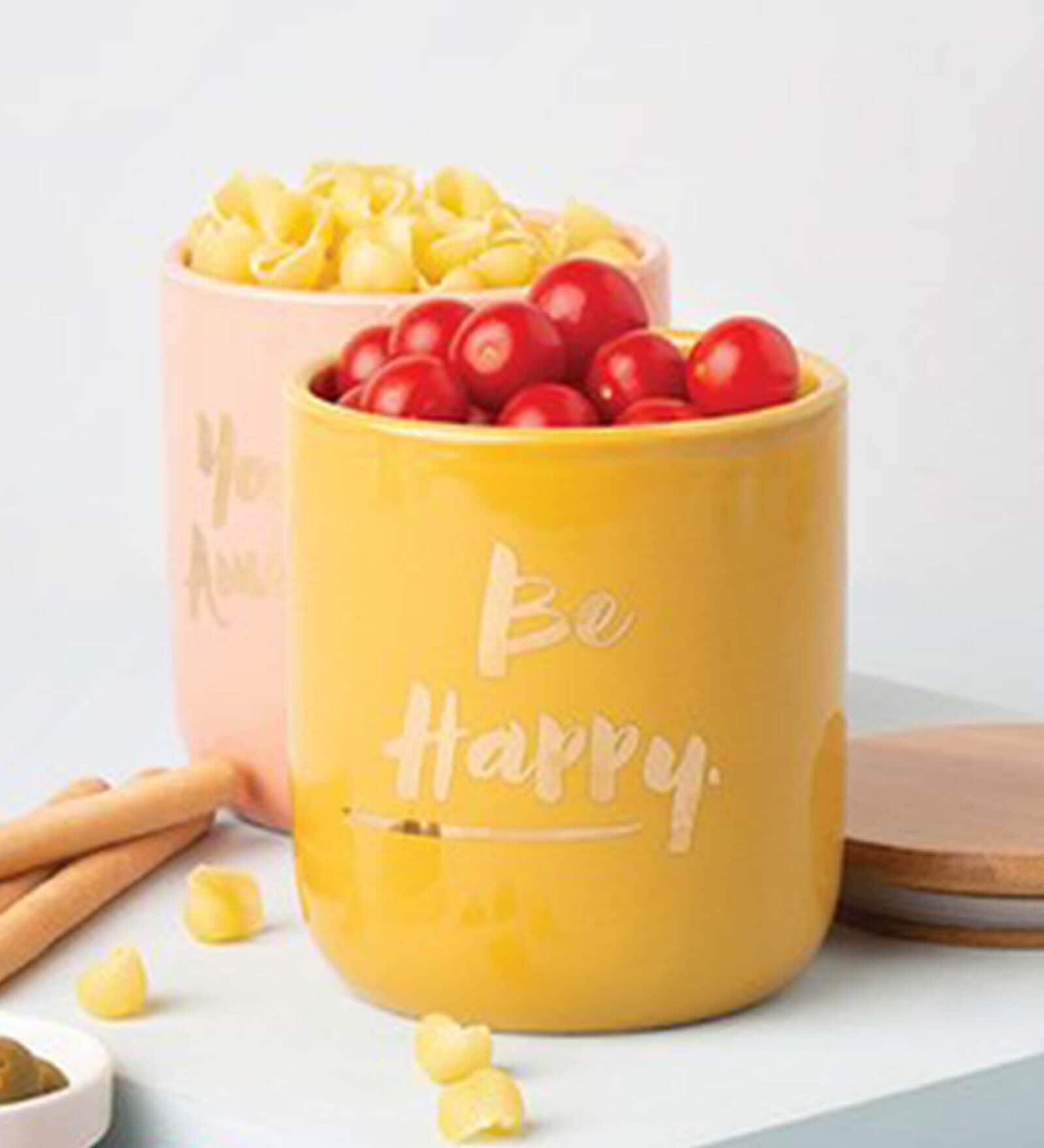 Be Happy 500ml Storage Jar