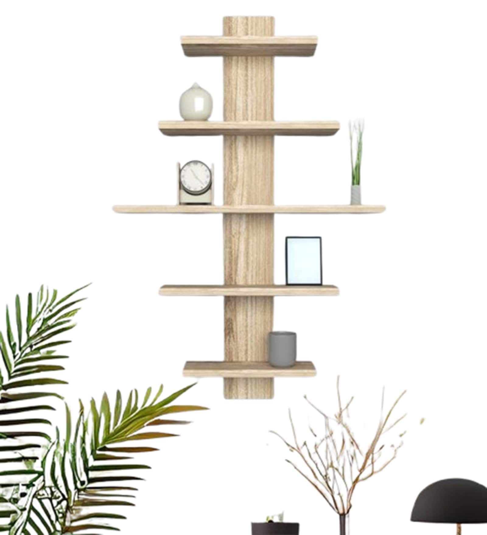 Beautiful Classic Wooden Multipurpose Stand with Storage Shelves