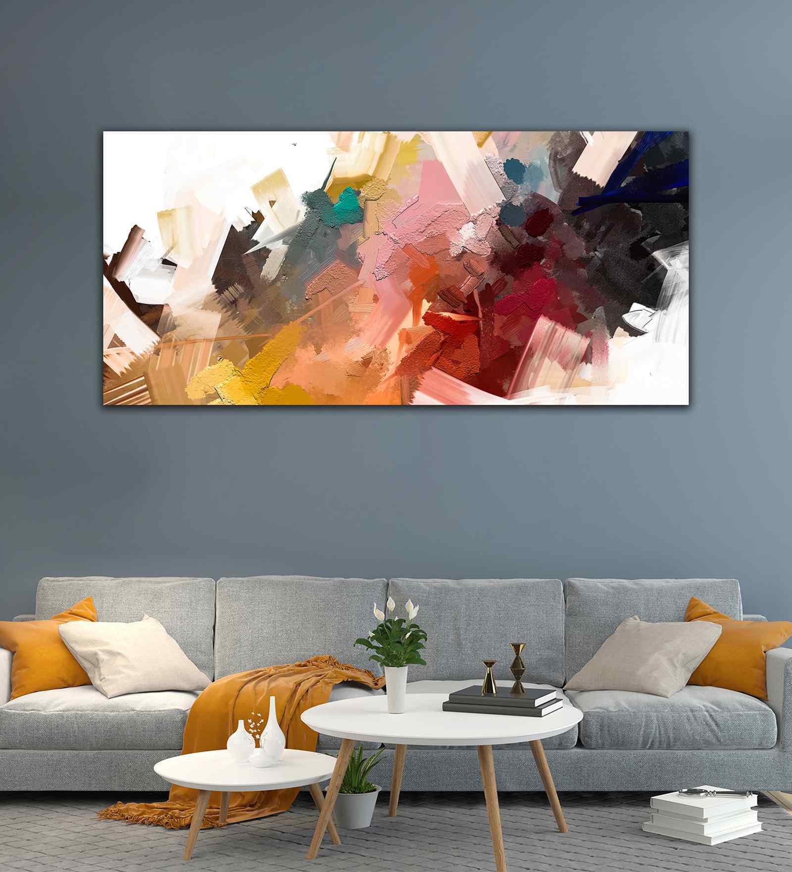 Beautiful Colorful Texture Abstract Canvas Wall Painting