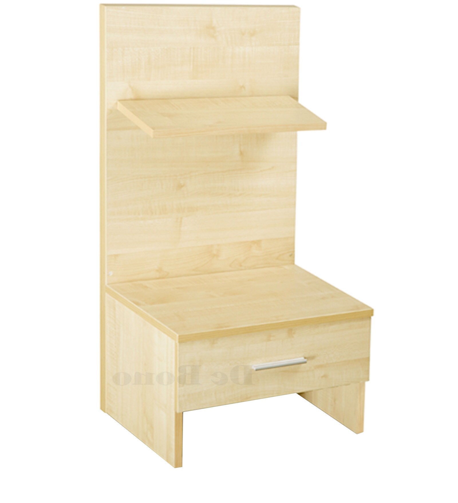 Buy Bed Side Table with Extended Headboard (Set of 2) in Maple Matt