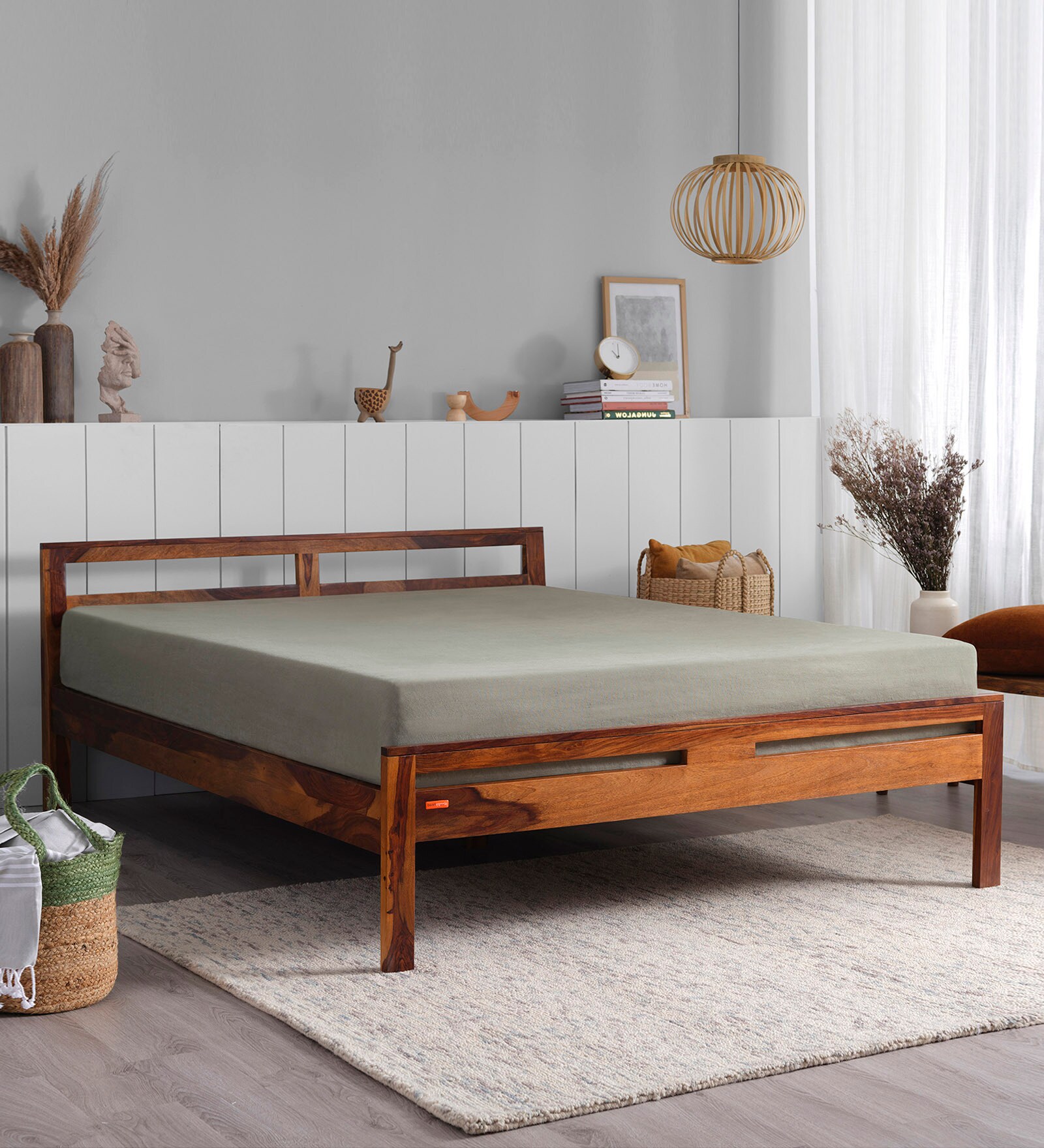 Buy Sheesham Wood Queen Size Bed in Provencial Teak Finish at 36% OFF ... Buy Sheesham Wood Queen Size Bed in Provencial Teak Finish at 36% OFF ...