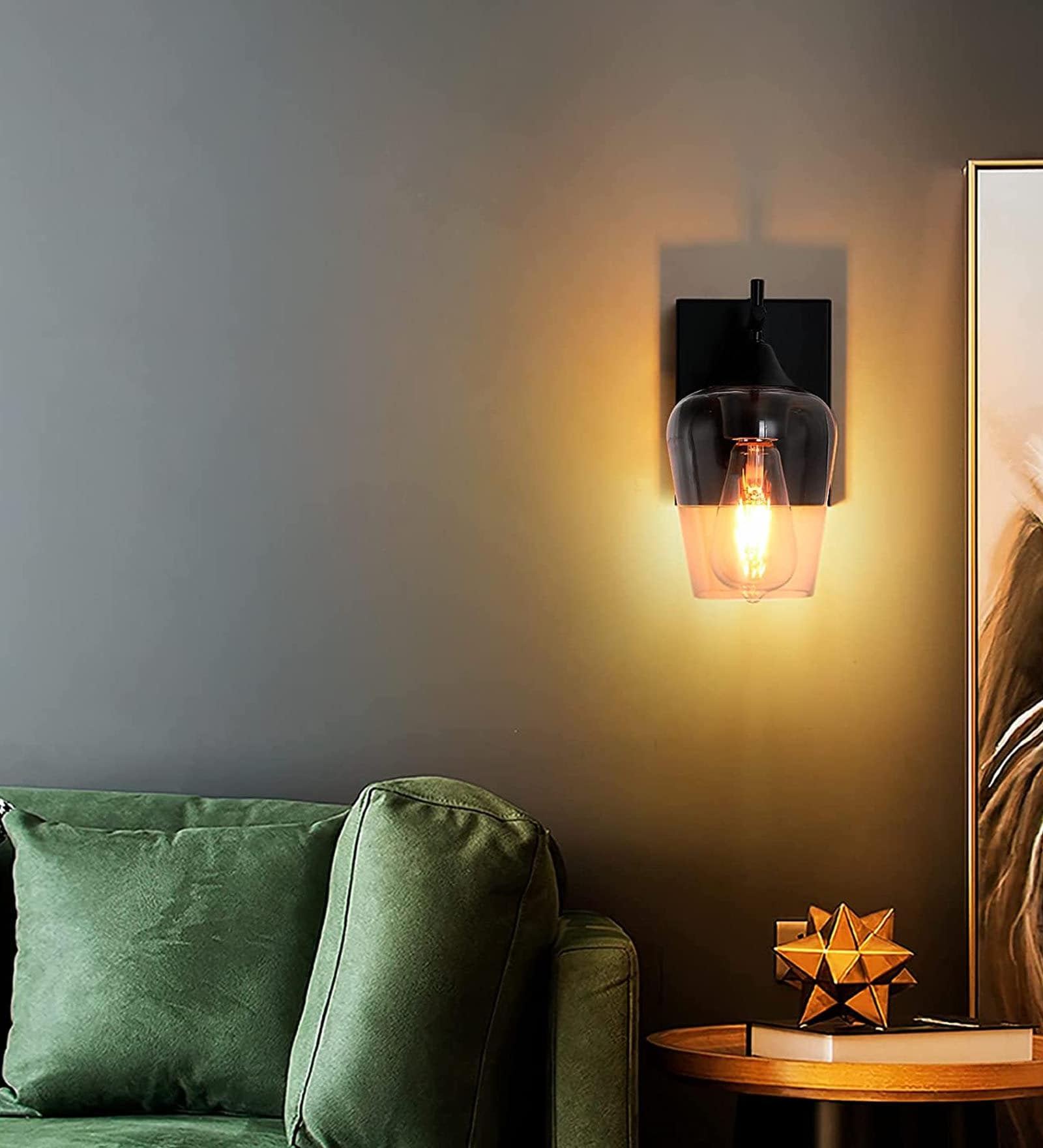 Buy Bedside Wall Light Lamp with Clear Glass Shade at 11 OFF by Sinoman Pepperfry