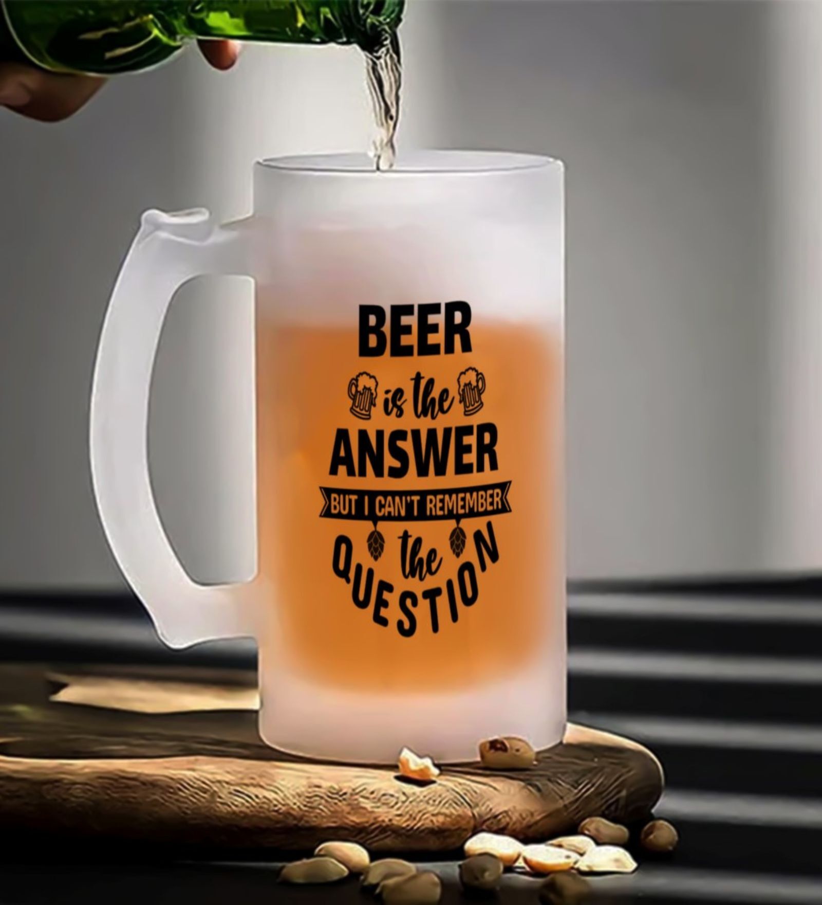 Beer is the 400ml Glass Beer Mug