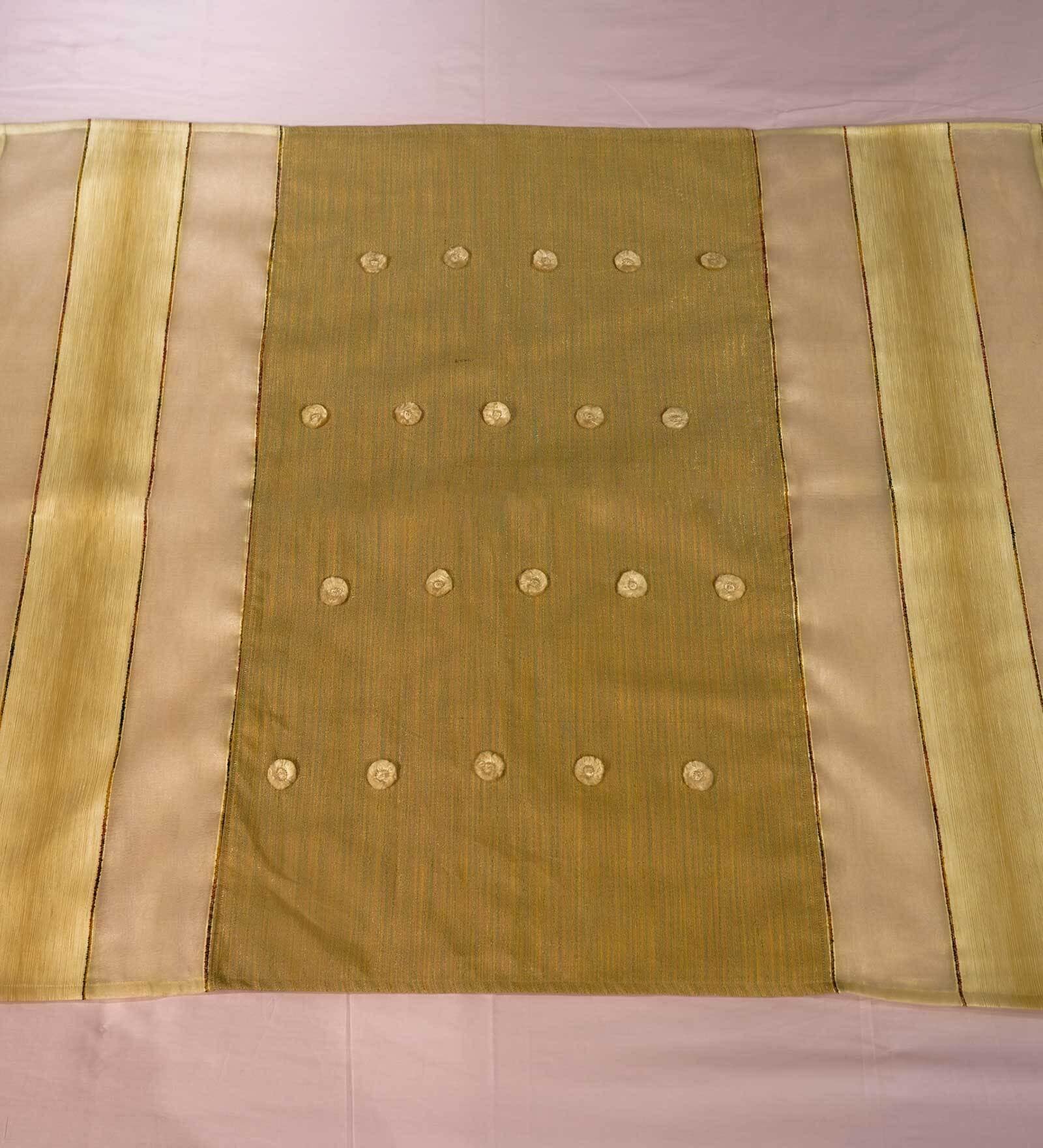 Beige   Upcycled from sheer waste fabric and silk Bed Throws  Collection