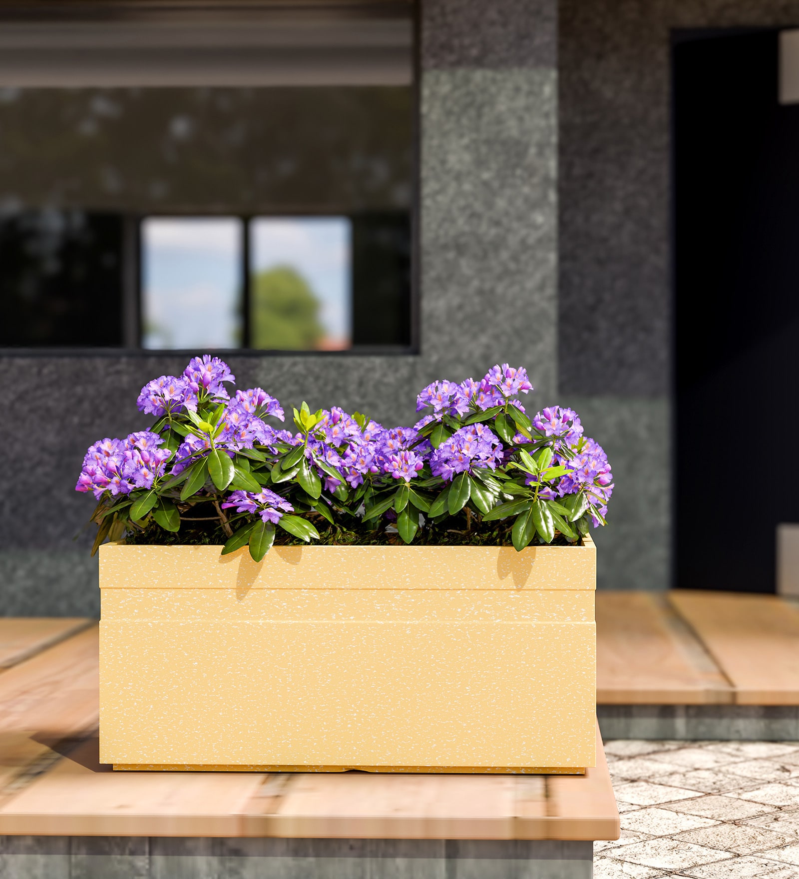 Beige GT rectangular 2411 Planter
